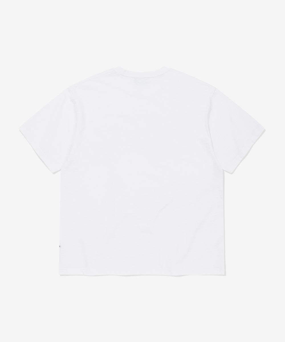 Covernat Slub Farm Island Graphic T-shirt White