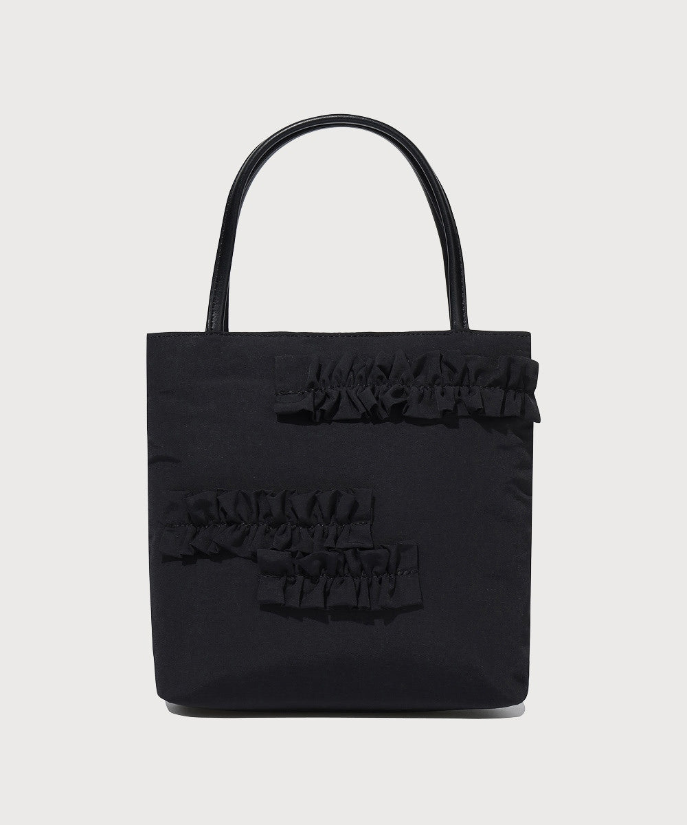 Covernat Women's Frill Tote Bag Black