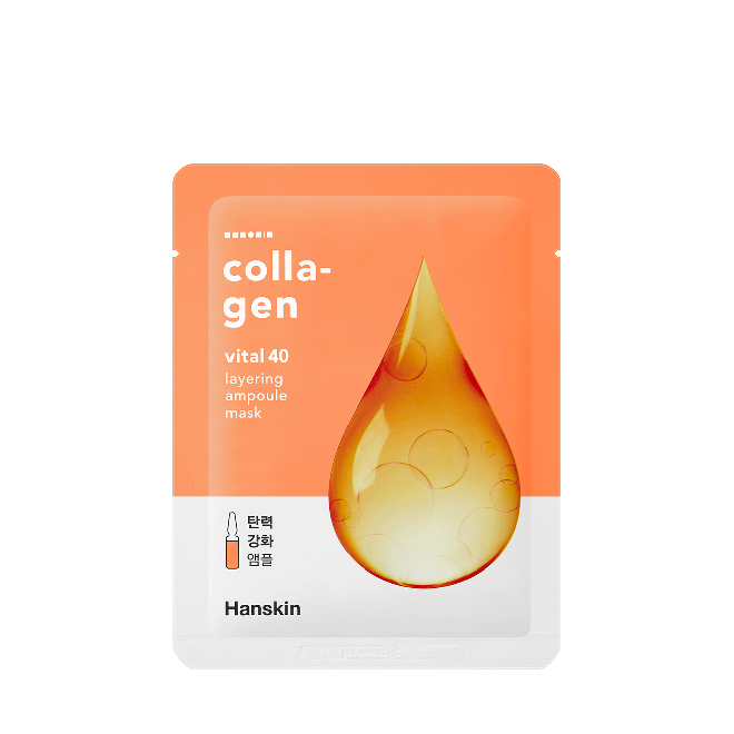 Hanskin Vital 40 Layering Ampoule Mask - Collagen (10 sheets)