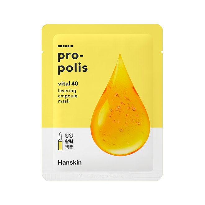 Hanskin Vital 40 Layering Ampoule Mask - Propolis (10 sheets)