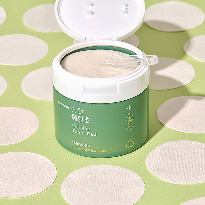 Hanskin Gentle Houttuynia Calming Toner Pads 160ml 70 sheets