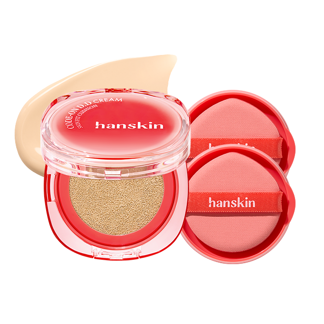 Hanskin CODEON DD Cream Skin Fit Cushion 13g (1 Main + 2 Refills)