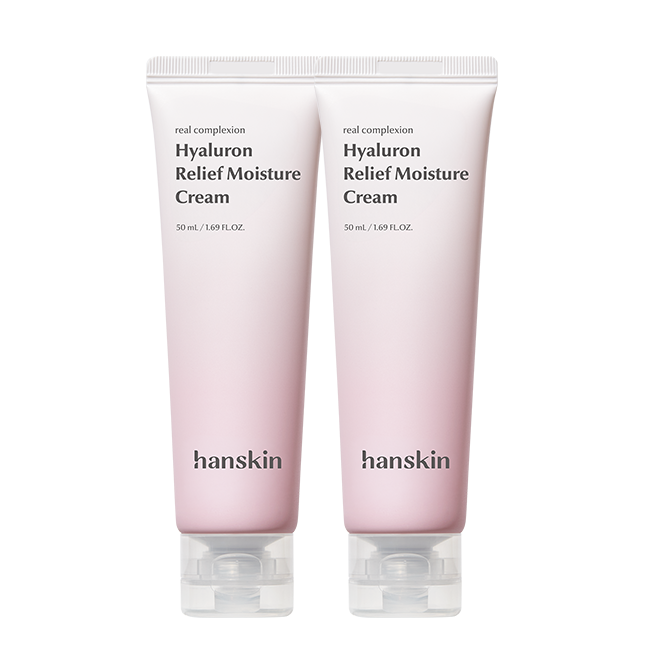 Hanskin Real Complex Hyaluron Relief Moisturizing Cream 50ml 1+1