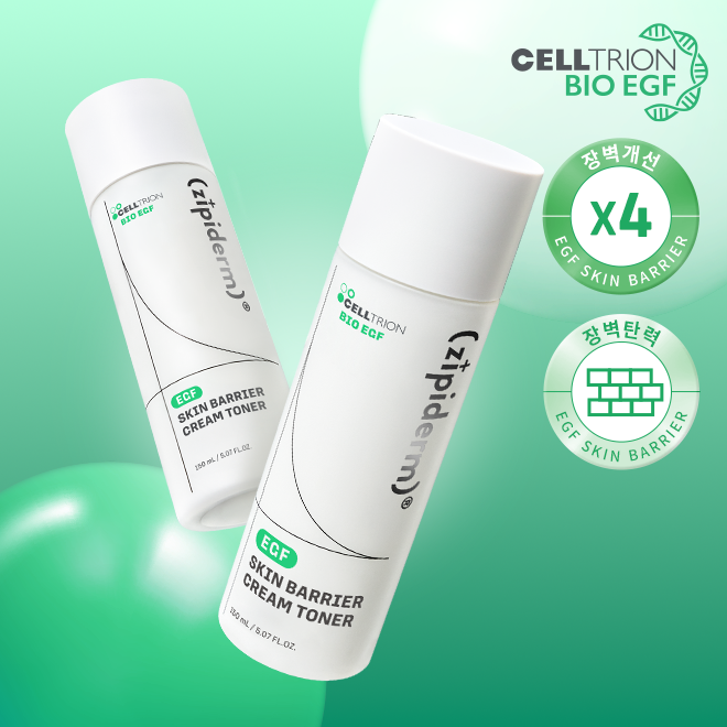 Zipiderm [Double] EGF Skin Barrier Cream Toner 150mlX2