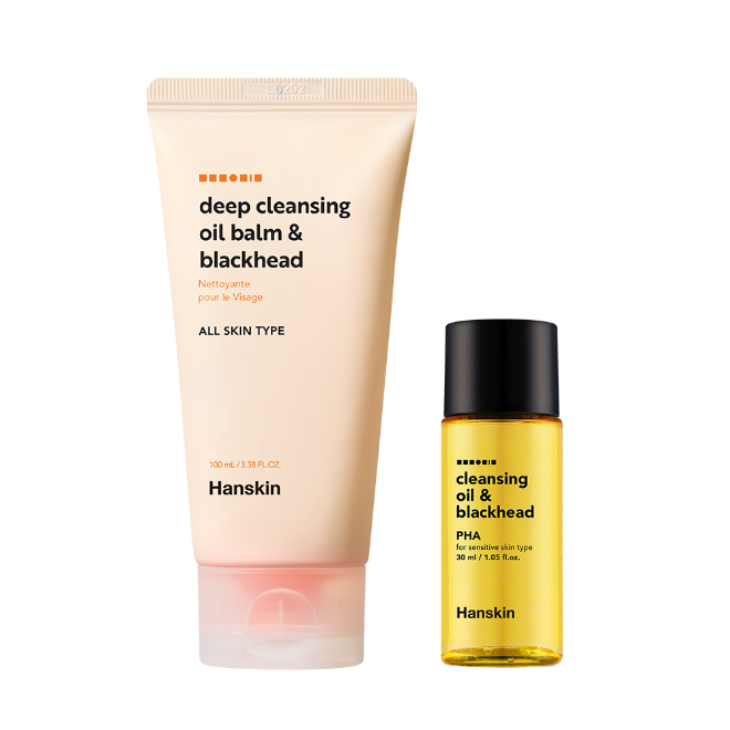 Hanskin [Special Set] Deep Cleansing Oil Balm 100ml + Cleansing Oil 30ml(PHA)