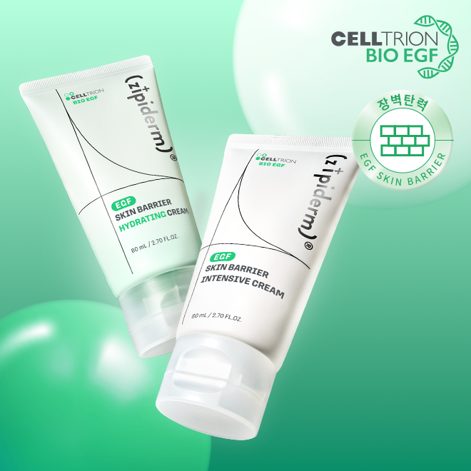 Zipiderm [2+2] EGF Intensive Cream 80mlX2 + Hydrating Cream 80mlX2