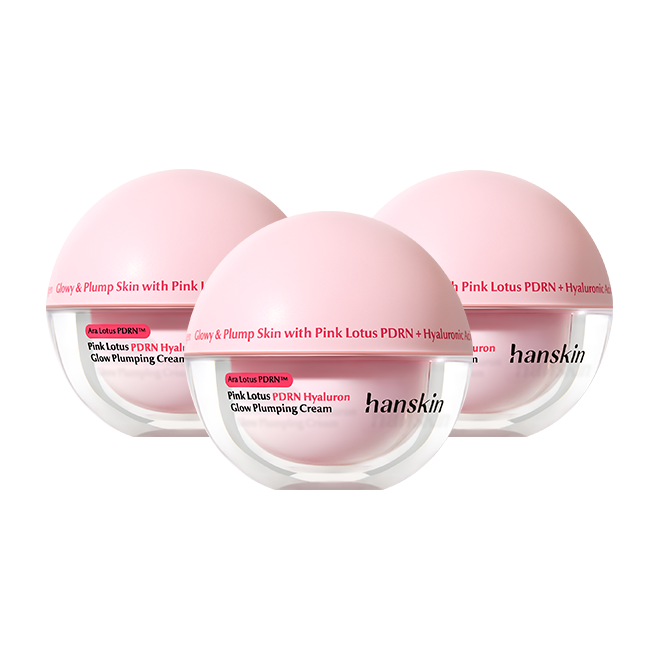 Hanskin PDRN Hyaluron Glow Plumping Cream 50mlX3