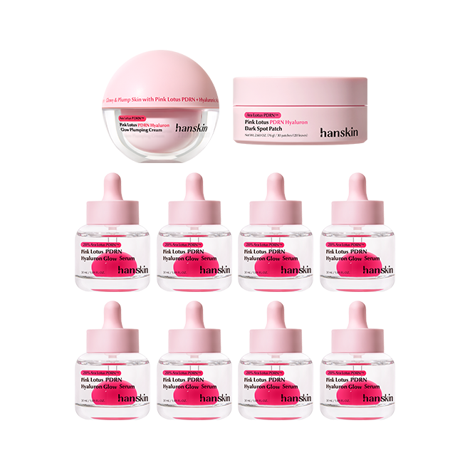 Hanskin [Special Set] PDRN Glow Serum 30ml x8 + PDRN Glow Cream 50ml + PDRN Blemish Patch 30pcs