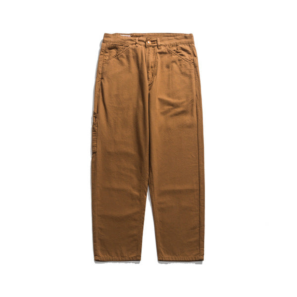 Gababa [High Demand] Unisex Casual Straight Pants with Back Detail G77609 (Big Size S~2XL)
