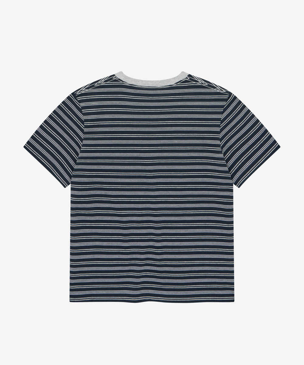 Covernat [Worn by Yunji Choi] Women's Stripe T-shirt Navy