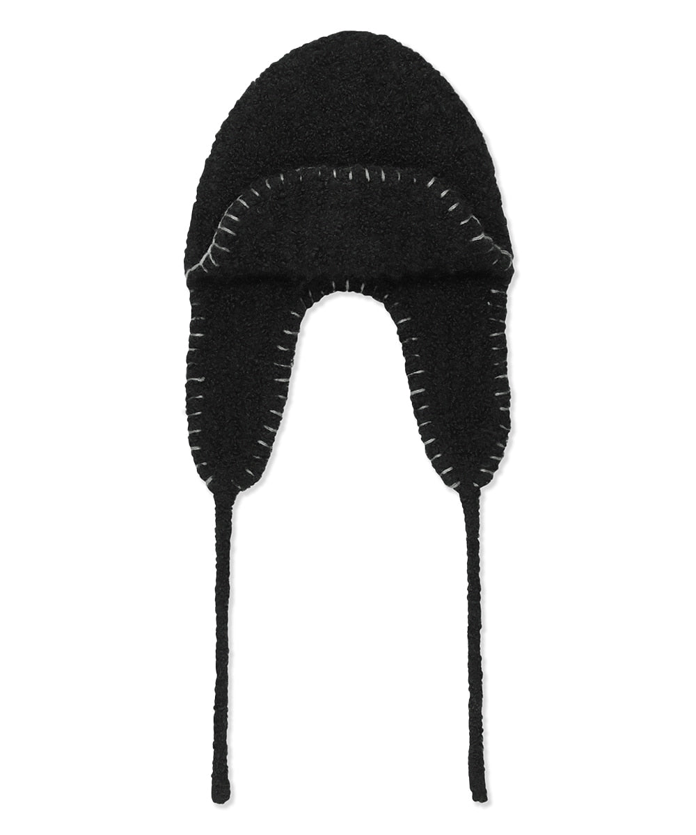 MAHAGRID STITCH EARFLAP[BLACK]
