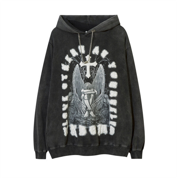 Gababa Unisex Hype Street Style Oversized Hoodie G77955 (Plus Size M~2XL)