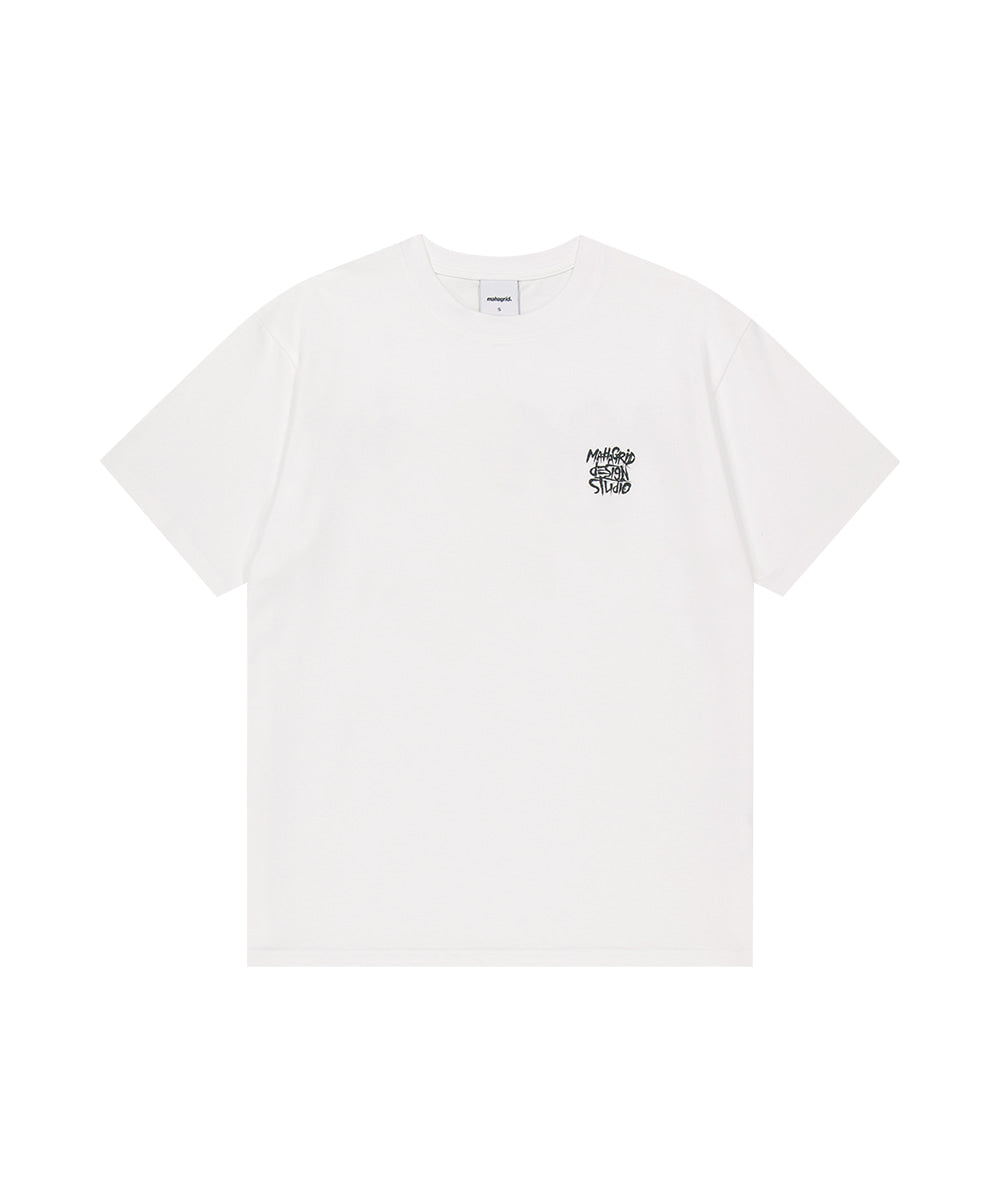 MAHAGRID [Shipping Begin 07/15] CAMO SLASH LOGO TEE[WHITE]