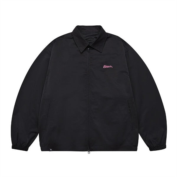 Gababa Unisex Oversized Zip-up Jacket with Mini Embroidery G77782 (Plus Size M~2XL)