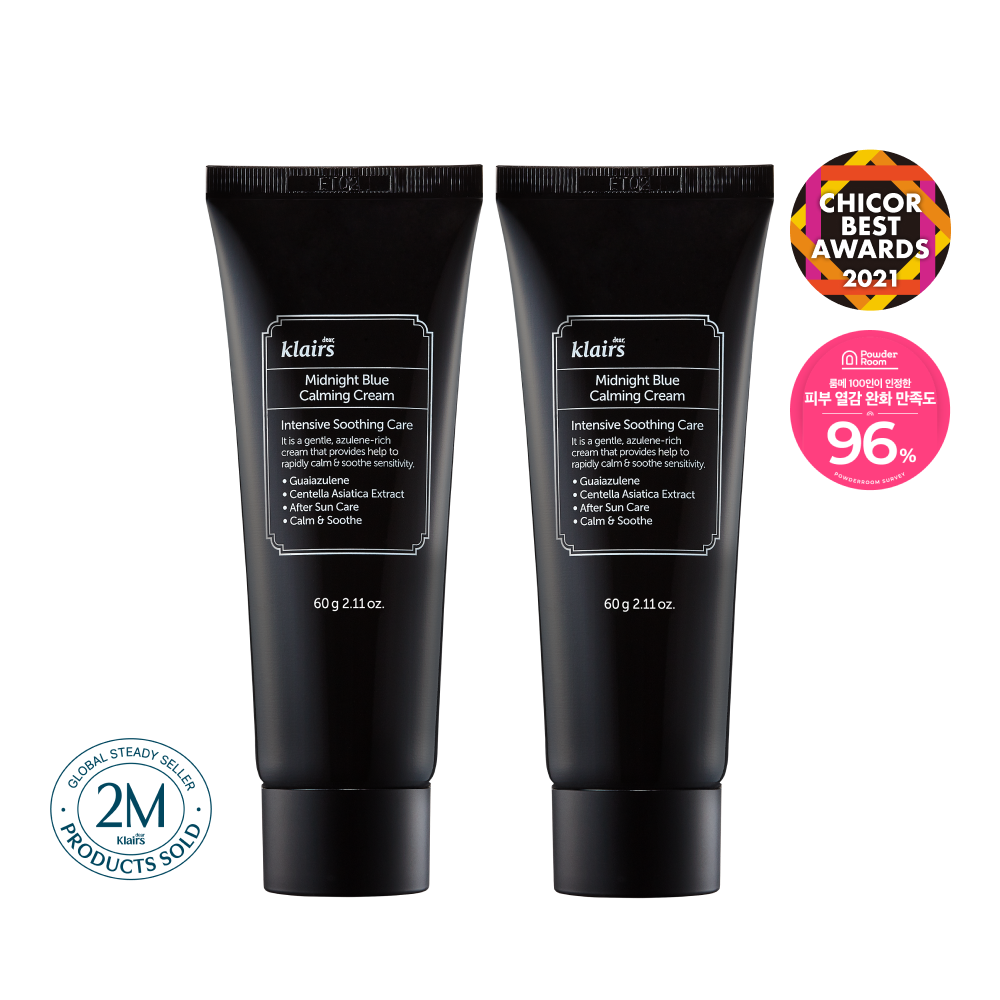 Dear, Klairs Midnight Blue Calming Cream 60g x2