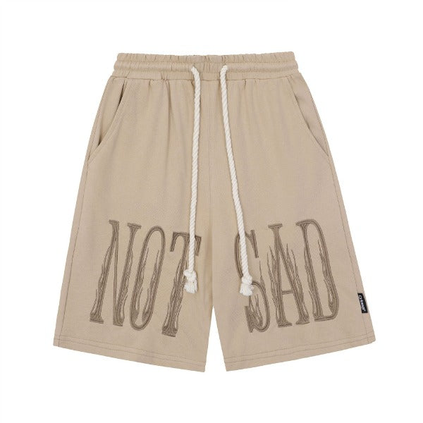 Gababa Unisex Nats Lettering Banding Shorts G76940 (Plus Size S~2XL)