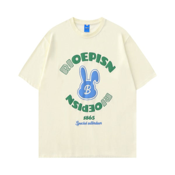Gababa Unisex Logo B Rabbit Short Sleeve T-shirt G77002