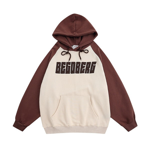 Gababa Stitch Raglan Style Oversized Hoodie G77265 (Plus Size M~XL)