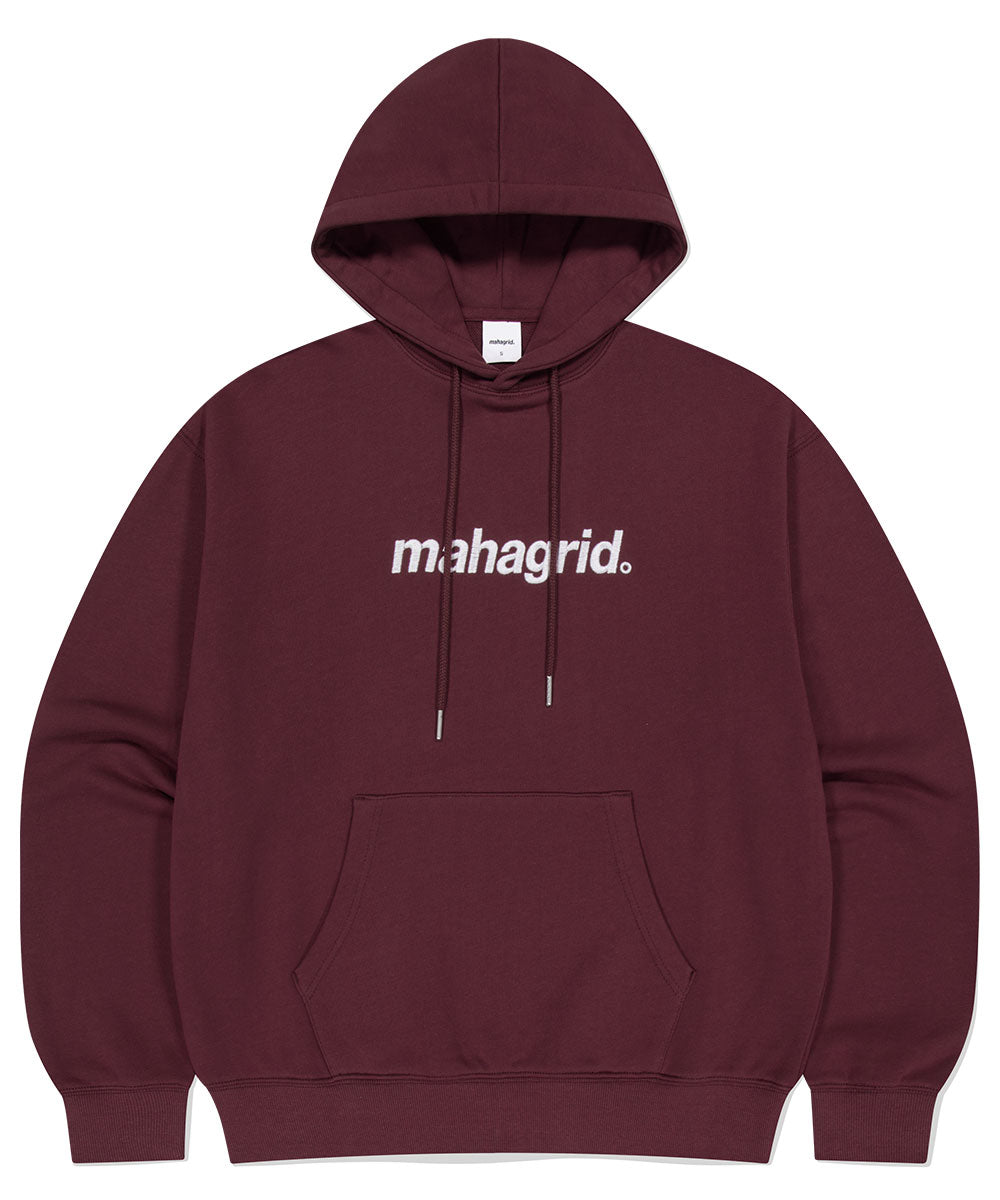 MAHAGRID BASIC LOGO HOODIE [BURGUNDY]