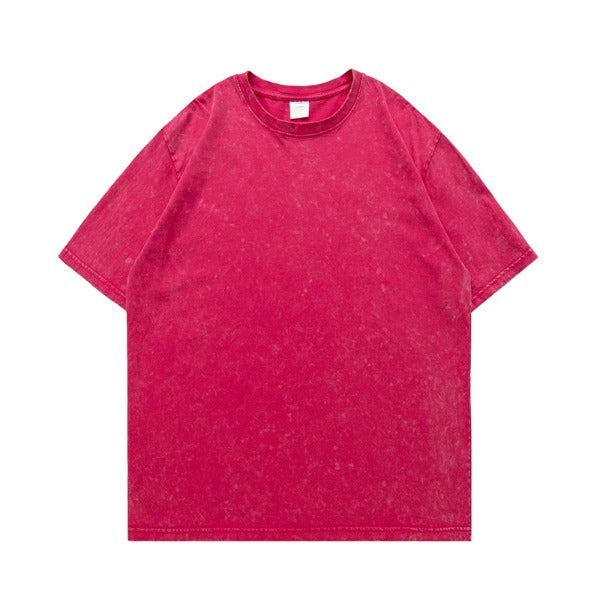 Gababa Unisex Vintage Round Neck Short Sleeve T-shirt G74785
