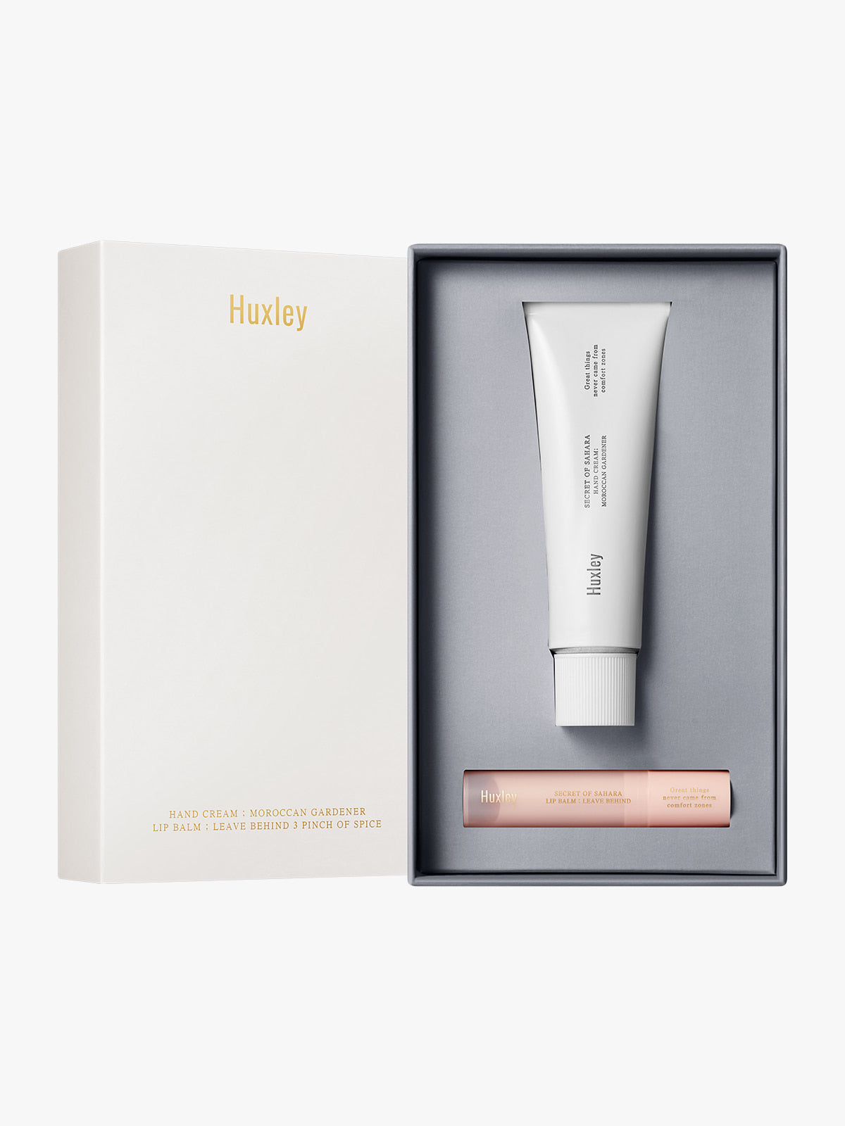Huxley Hand Cream & Lip Balm Set