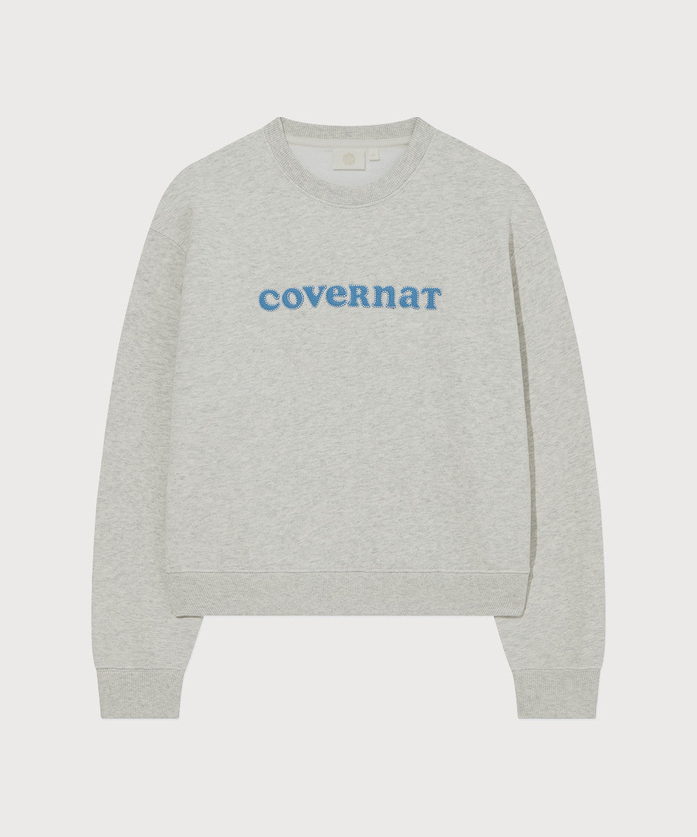 Covernat [SET] Women's Cooper Logo Sweatshirt Oatmeal