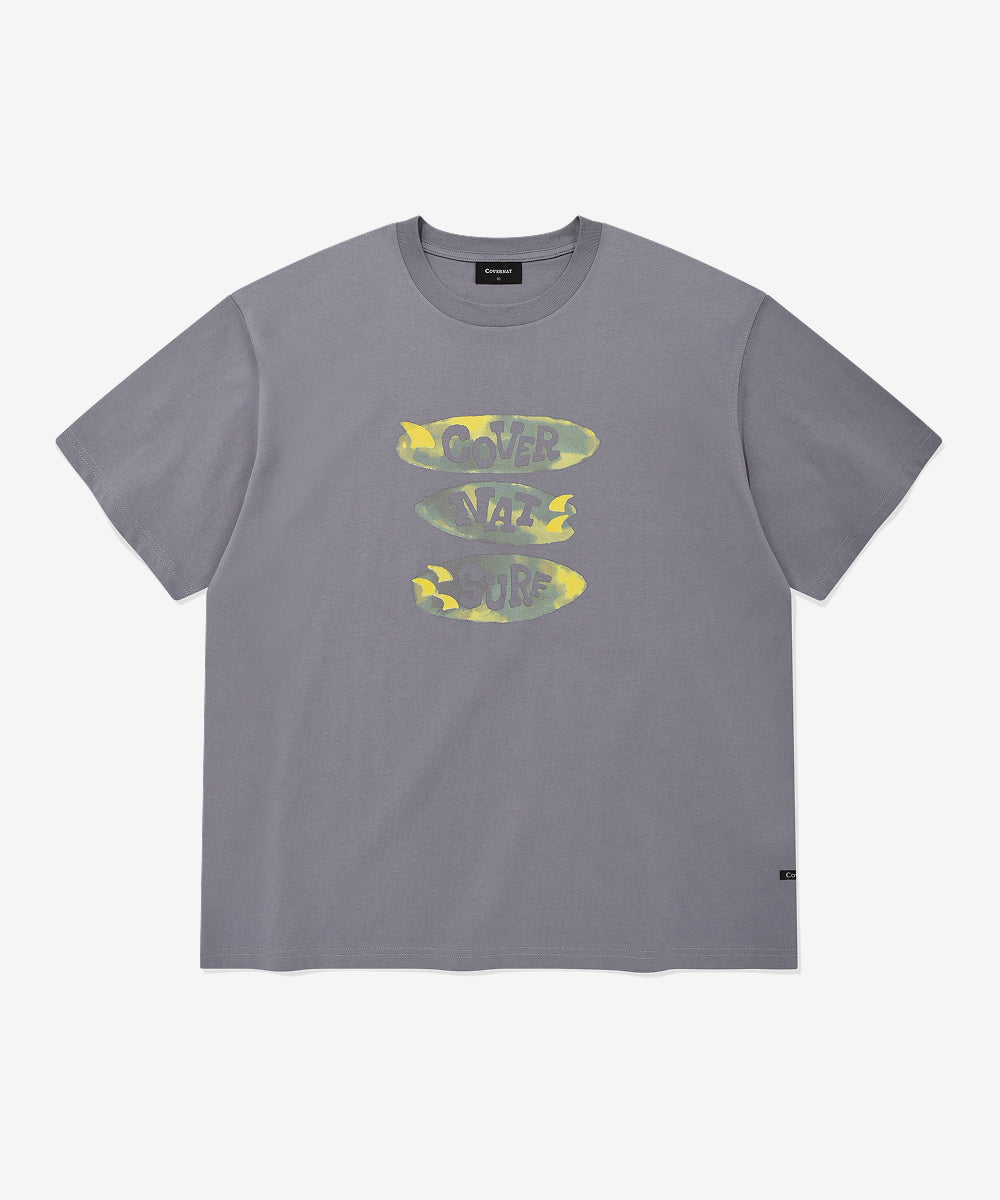Covernat Surfboard Graphic T-shirt Lavender