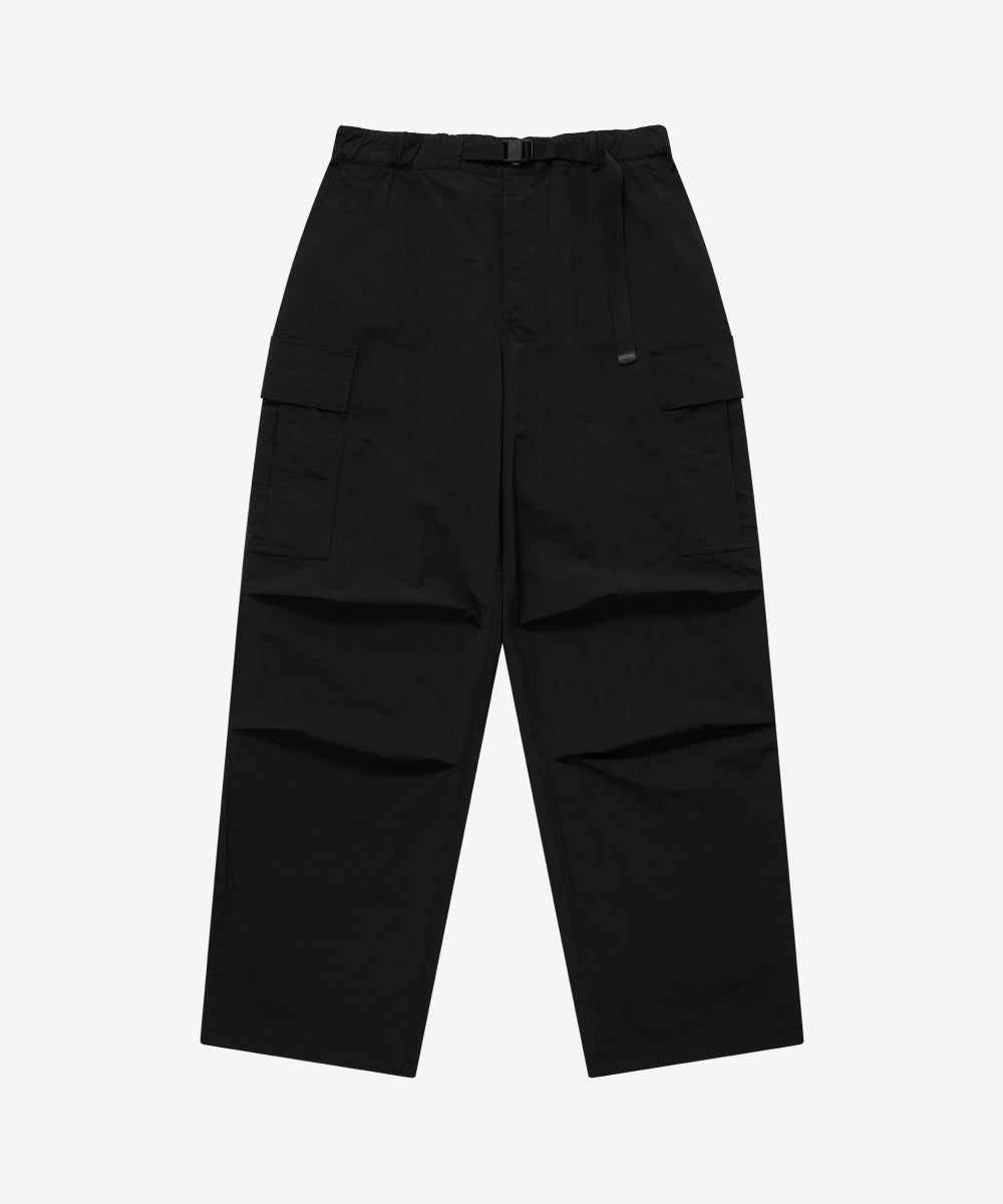 Covernat Wide Nylon Cargo Easy Pants Black