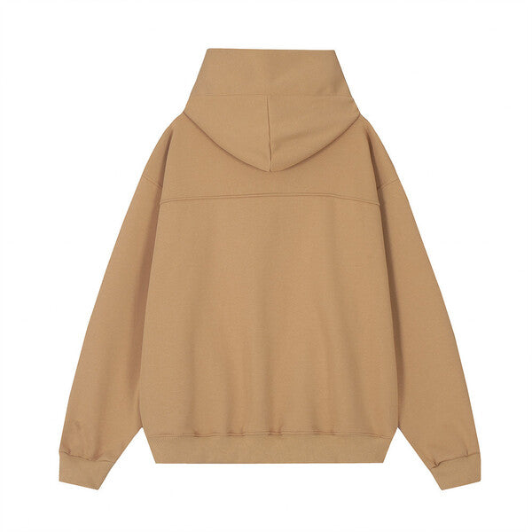 Gababa Unisex Oversized Long Sleeve Turtleneck Hoodie with Unique Neck Design G78083 (Plus Size M ~ XL)