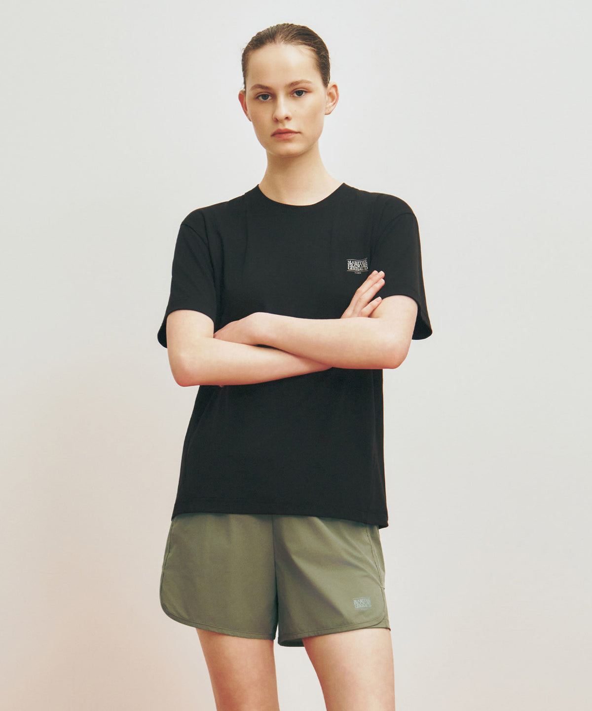 MARITHE SPORT CLASSIC LOGO TEE black