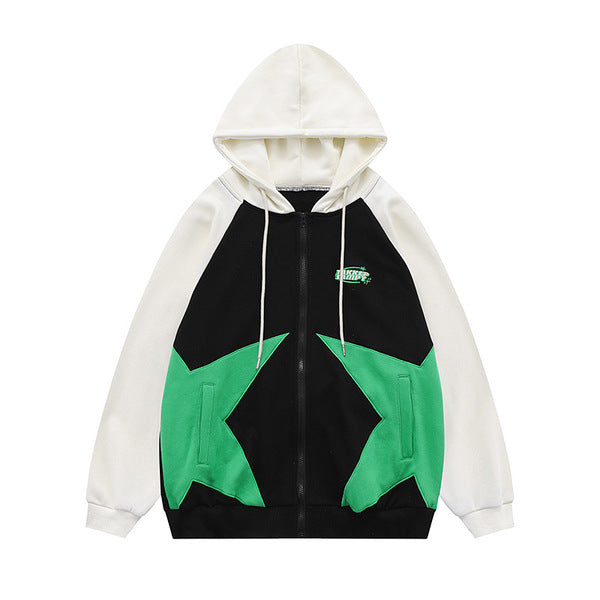 Gababa Pocket Basic Oversized Hoodie Zip-up G74938 (Plus Size S~XL)