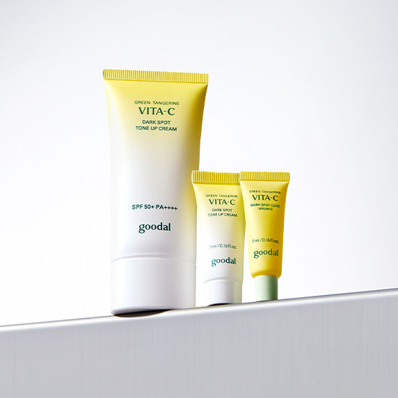 Goodal Green Tangerine Vitamin C Tone Up Cream Set (50ml+5ml+Serum 5ml)