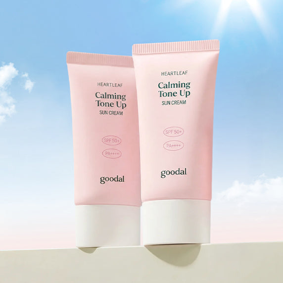 Goodal [Teletubbies Edition] Houttuynia Moisture Tone Up Sunscreen Set (50ml*2 + 1 random carabiner)