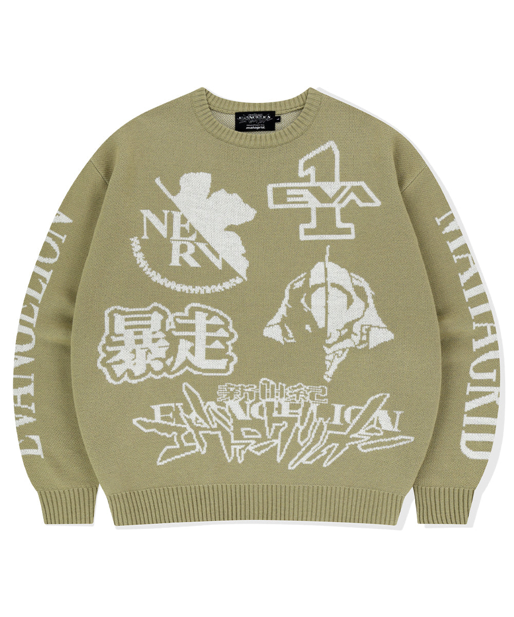 MAHAGRID TEST KNIT SWEATER [BEIGE]