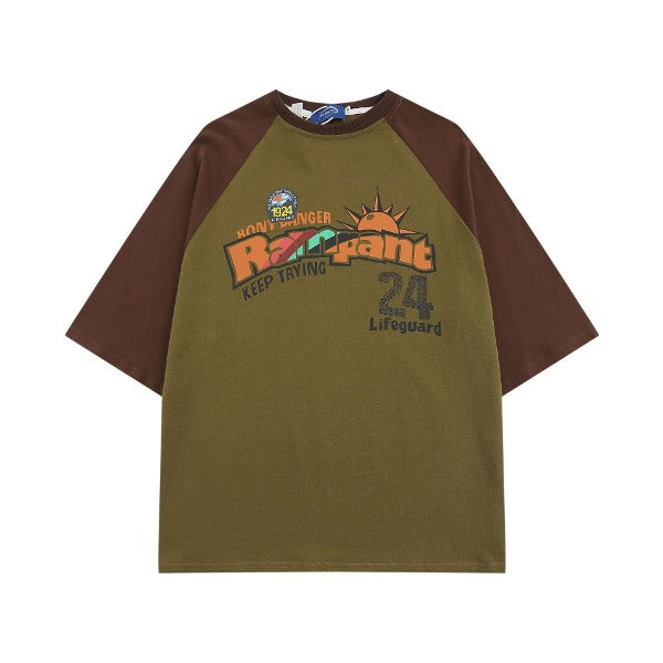 Gababa [High Demand] Unisex Rag Colorful Short Sleeve T-shirt G76995