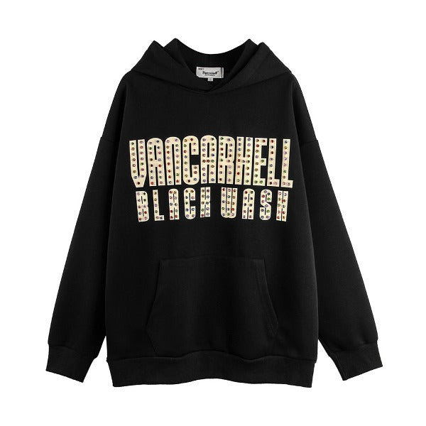 Gababa Unisex Oversized Hoodie with Colorful Cubic Point G77921