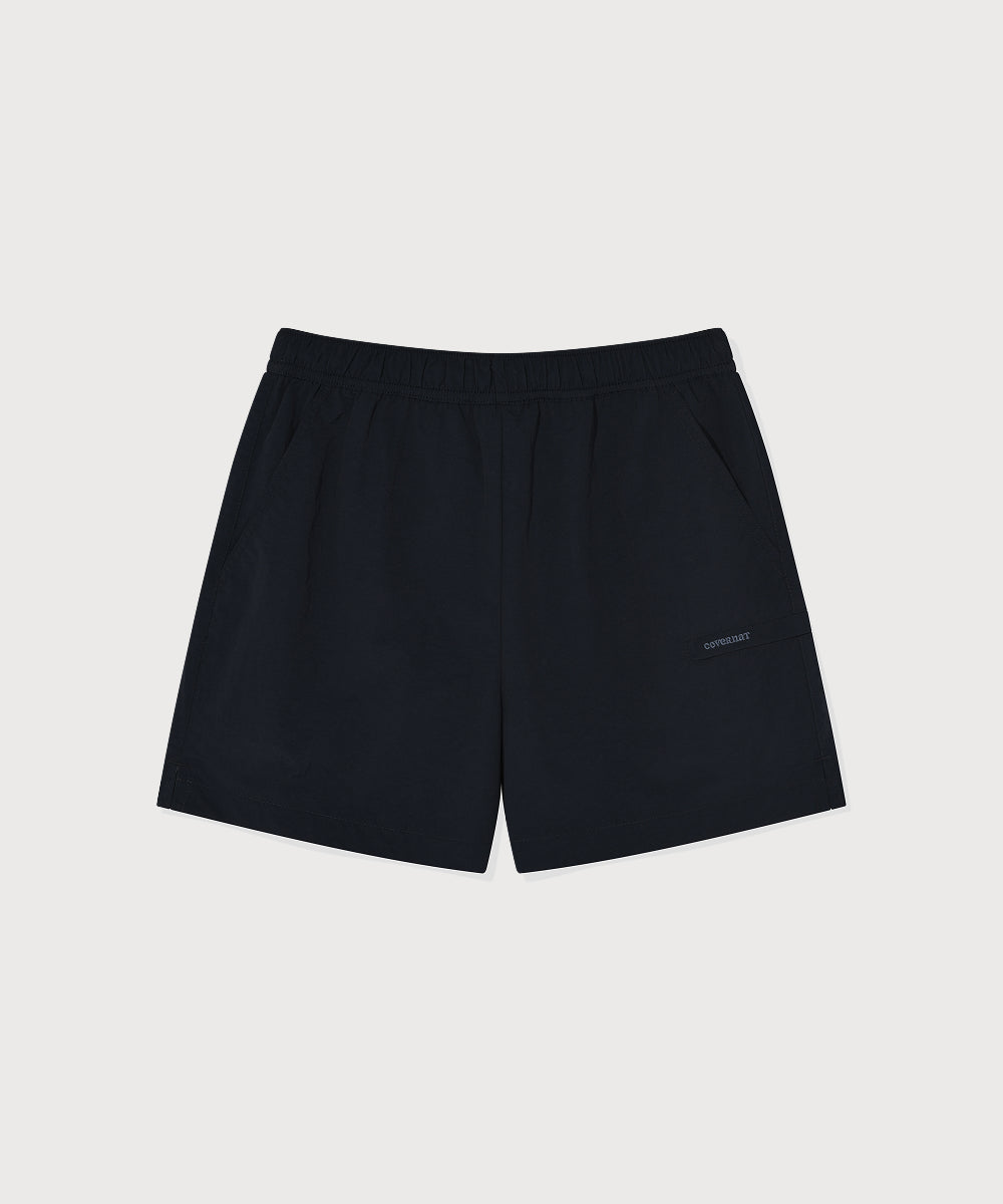 Covernat [worn by Yunji Choi] Women's Nylon Banding Shorts Dark Navy