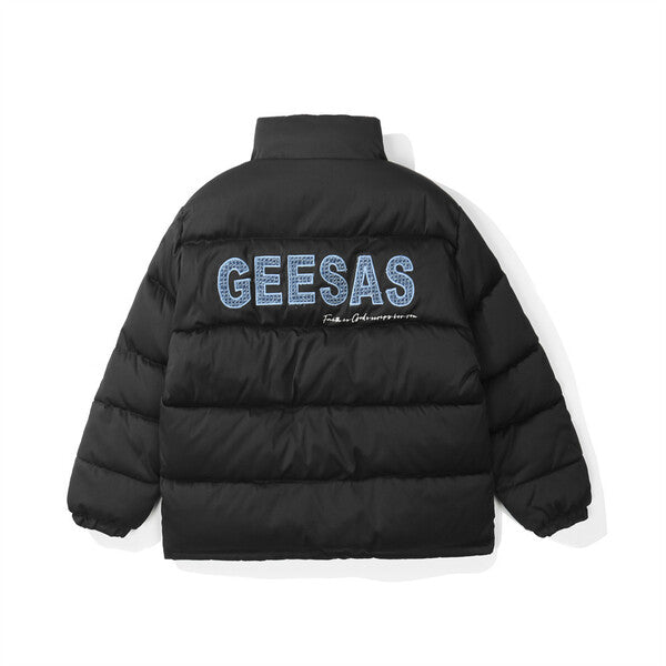 Gababa Unisex Overfit Padded Jumper with Inner Button Detail G78227 (Plus Size M ~ 2XL)