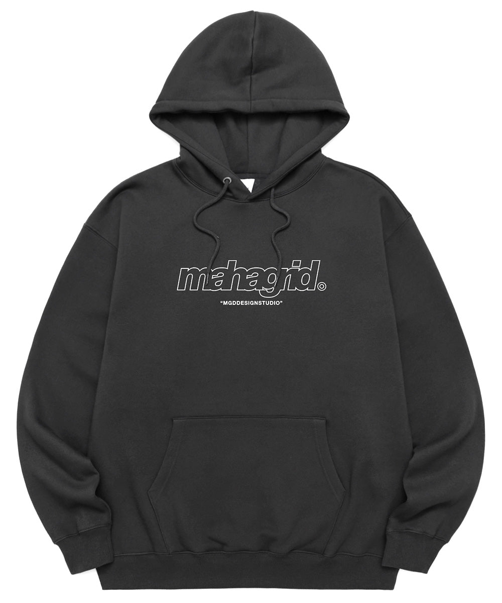 MAHAGRID THIRD LOGO HOODIE [CHARCOAL]