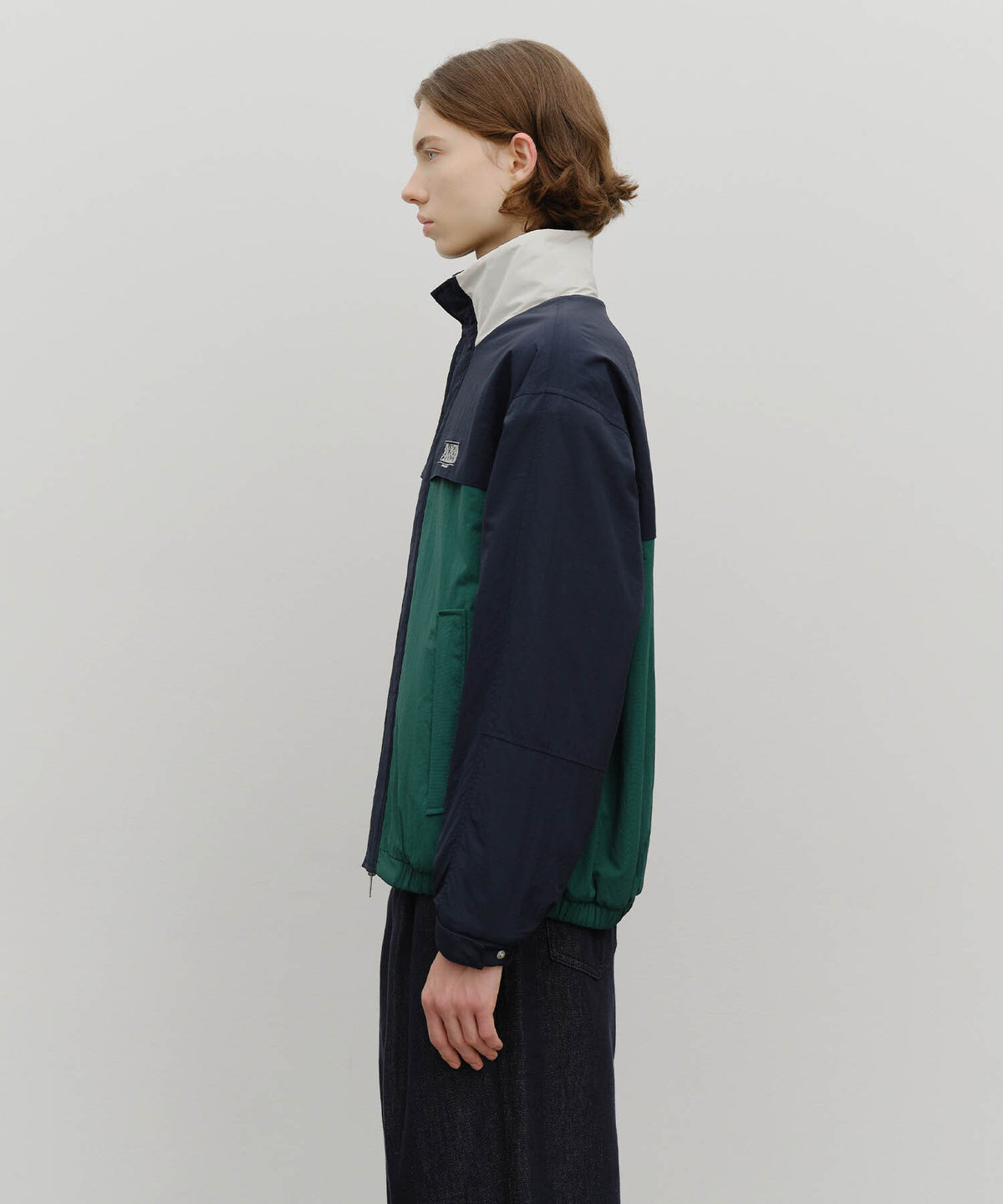 MARITHE CLASSIC LOGO REVERSIBLE SAILING JACKET dark navy