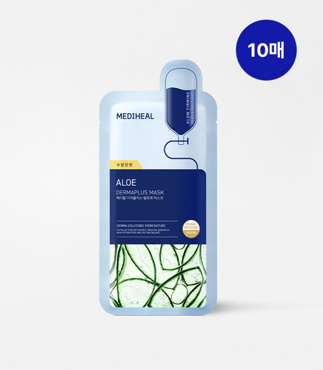 Mediheal Derma Plus Aloe Mask 10 sheets [Hydration & Calming]