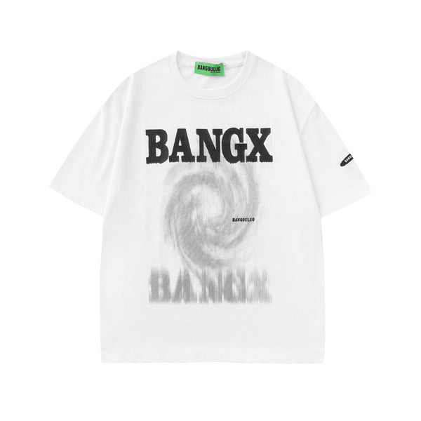 Gababa Unisex Street Whirl Print Short-Sleeve T-shirt G76777