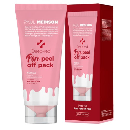 WBSKIN Paul Madison Deep Red Pore Peel Off Pack 1 x: 155ml sebum/blackhead/pore pack