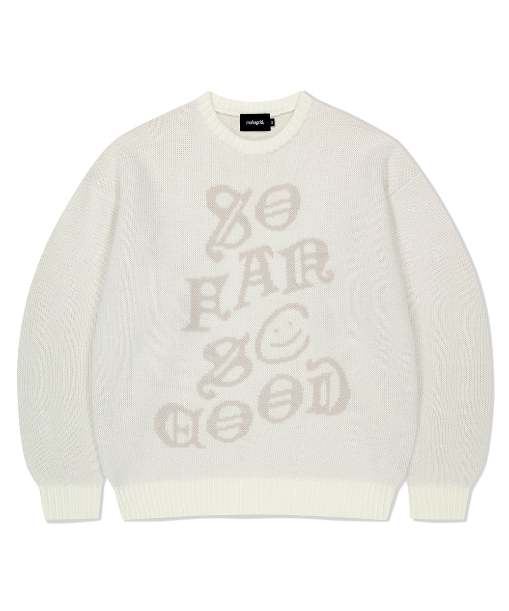 MAHAGRID SO FAR SO GOOD KNIT SWEATER[IVORY]