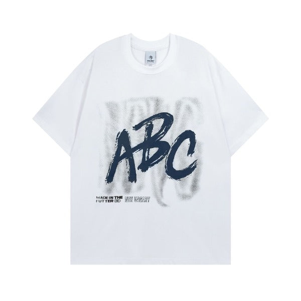 Gababa Unisex ABC Alphabet Printing Short-Sleeve T-Shirt G77052