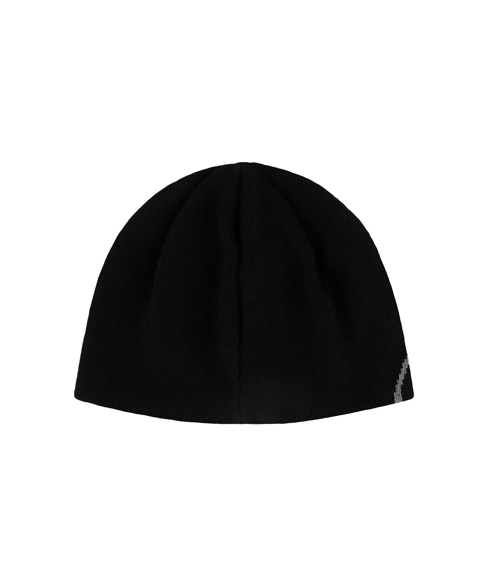 MAHAGRID PRESENT LETTERING KNIT BEANIE [BLACK]
