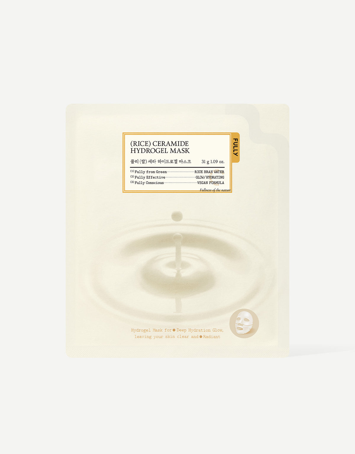 Fully Rice Cera Hydrogel Mask 4ea