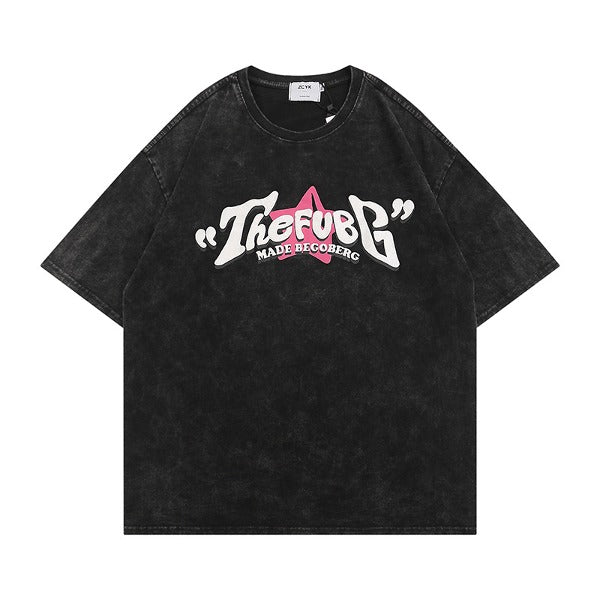 Gababa Unisex US Vintage Street Short Sleeve T-Shirt G76946