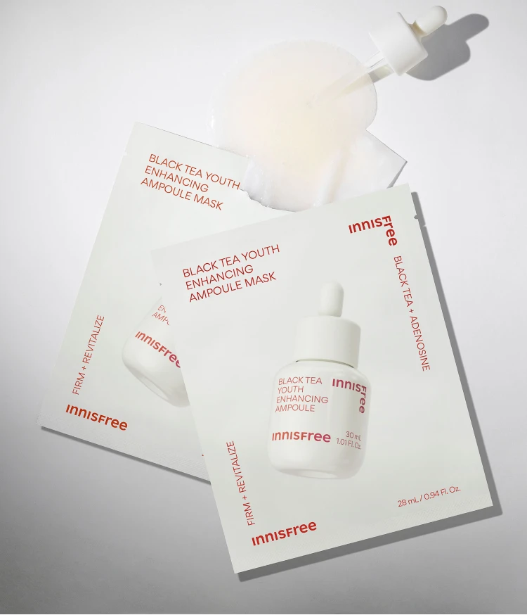 Innisfree Black Tea Youth Enhancing Ampoule Mask (28mL)
