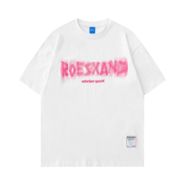 Gababa Unisex Fluorescent Logo Short Sleeve T-shirt G76843